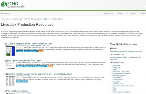 Echo community home page