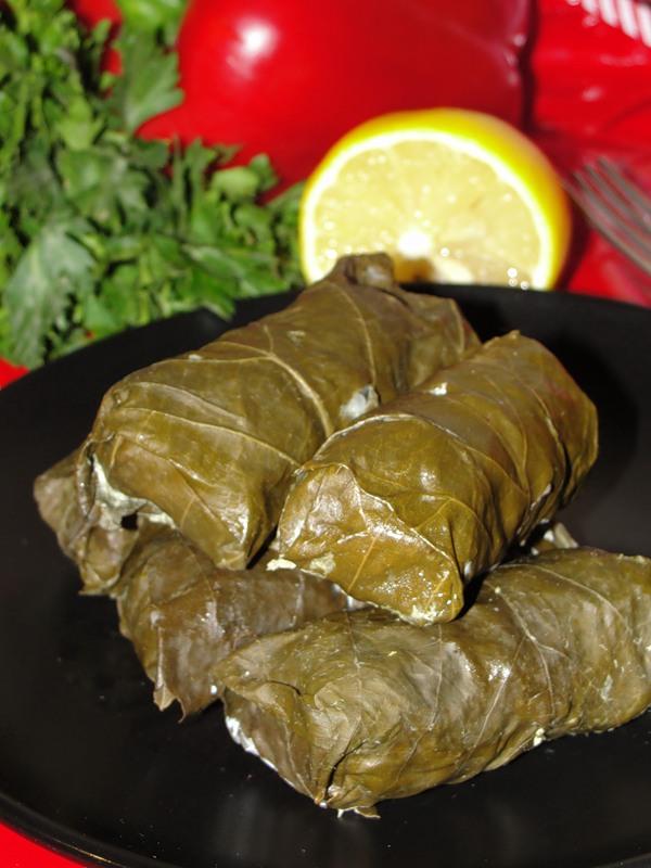 Dolma, a delicacy made with grape leaves