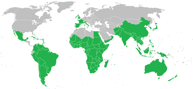 African spiderflower (Gynandra gynandropsis) distribution map