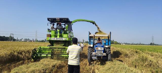 Figure 10. Securing green paddy straw from farmers’ fields