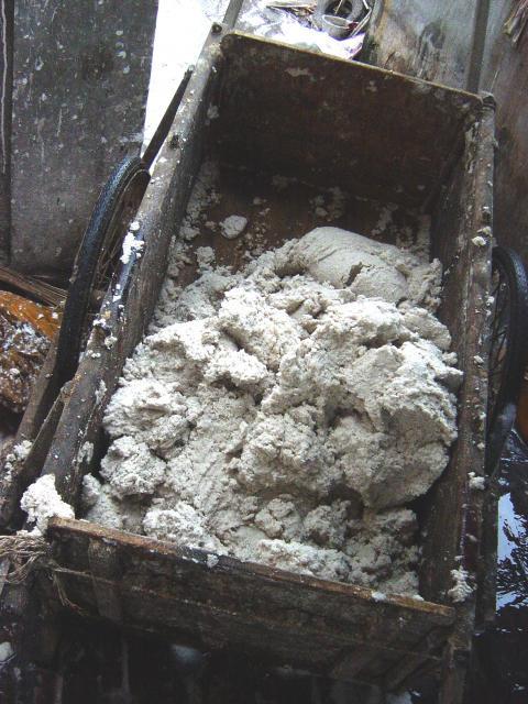 Cassava pomace from starch extraction. Vietnam.