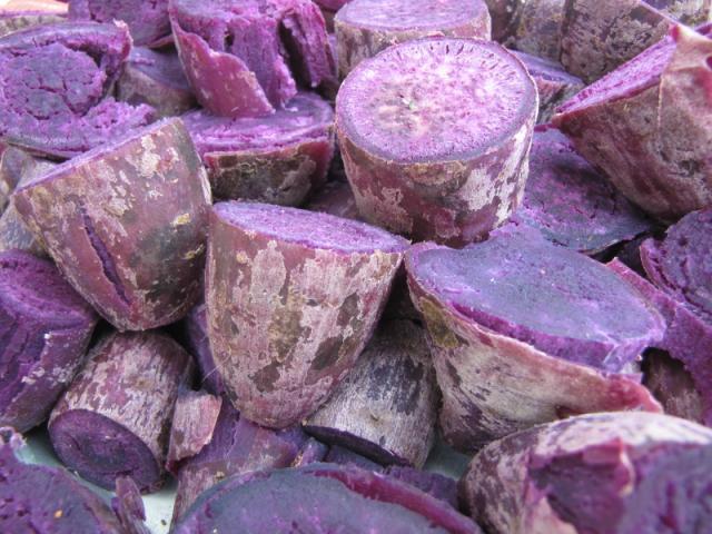 Purple sweet potatos, North Vietnam