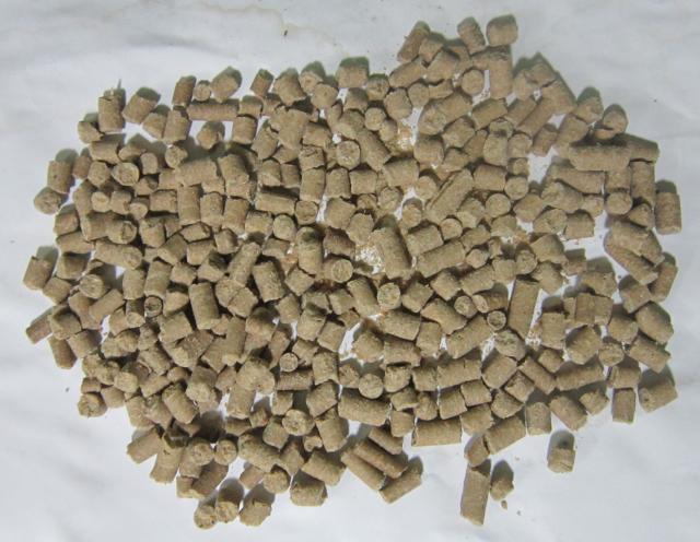 Rice bran pellets